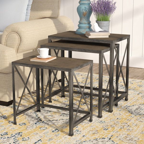 August Grove Doreen 3 Piece Nesting Tables & Reviews Wayfair
